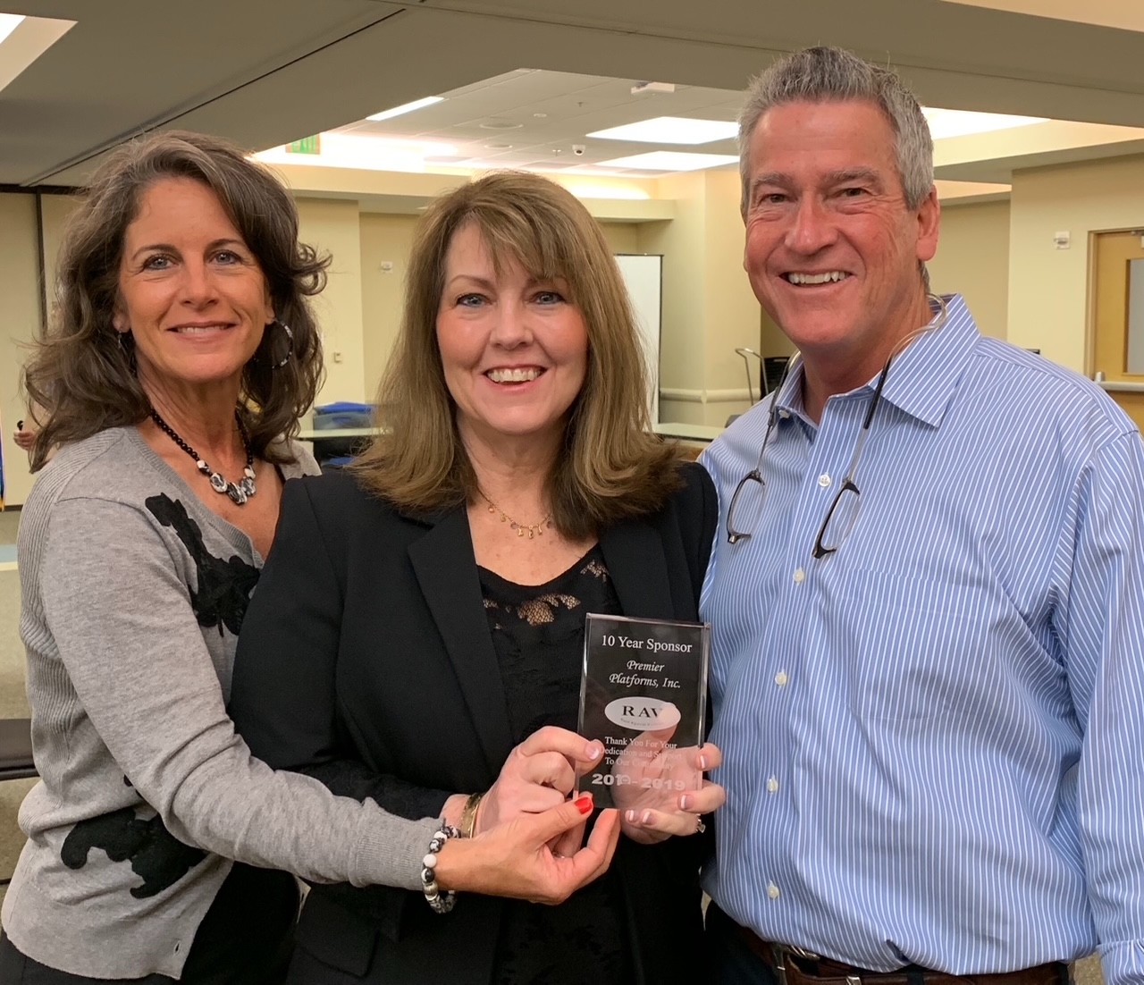 Nancy Bills with community members